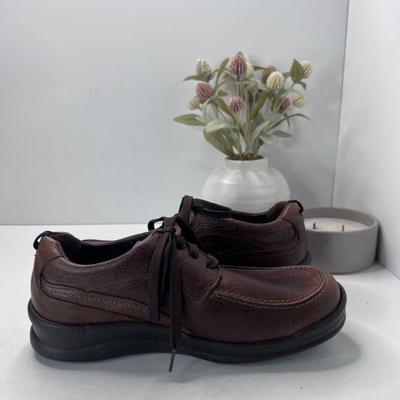 SAS Move On Leather Walking Comfort Shoes Brown Moc Toe Men's US 7WW NWOB - Picture 6 of 10